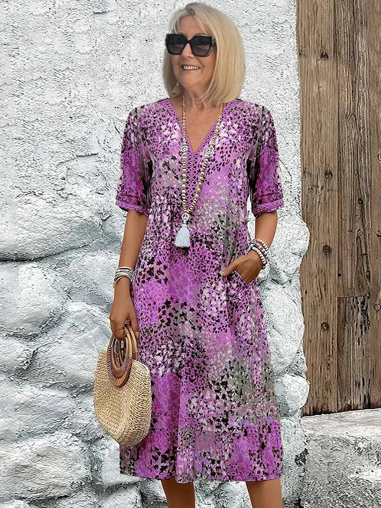 Vivara - Vibrant Midi Dress