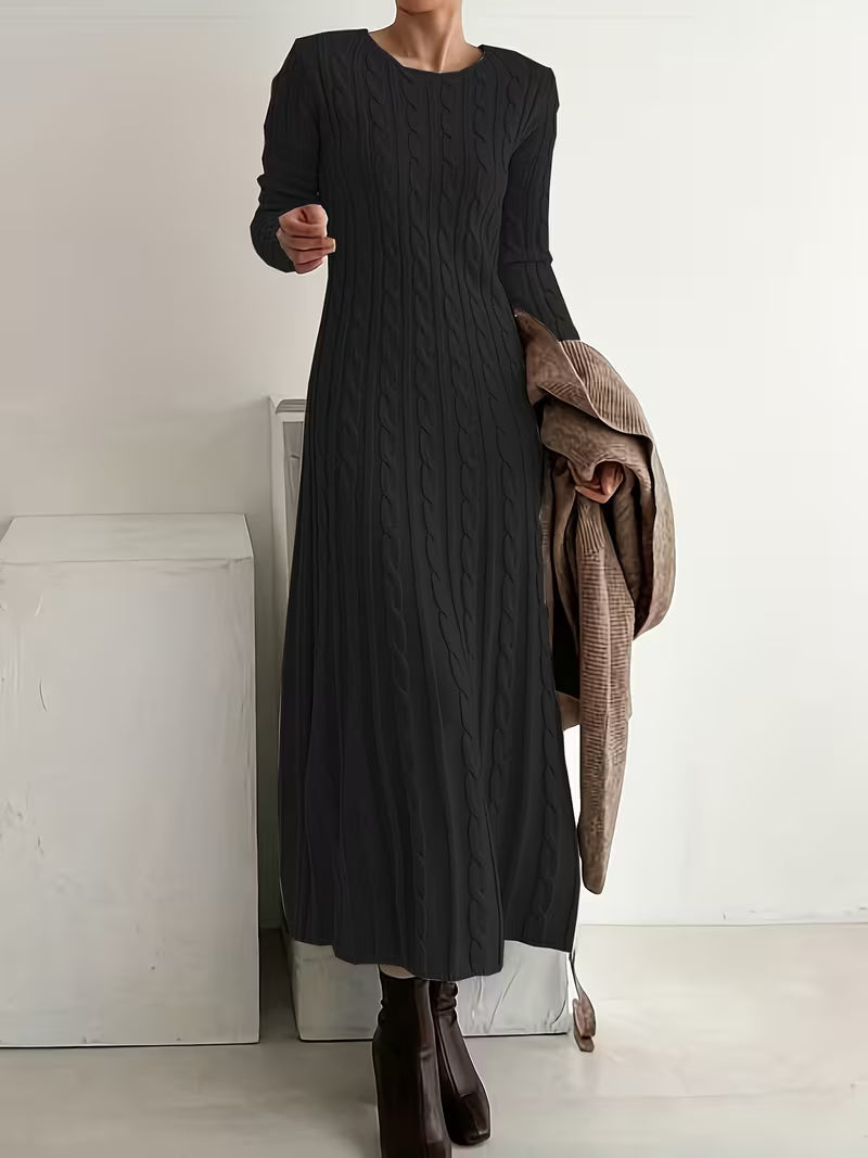 VANESSA | Elegant Knit Maxi Dress