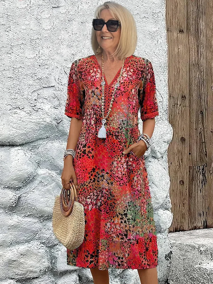 Vivara - Vibrant Midi Dress