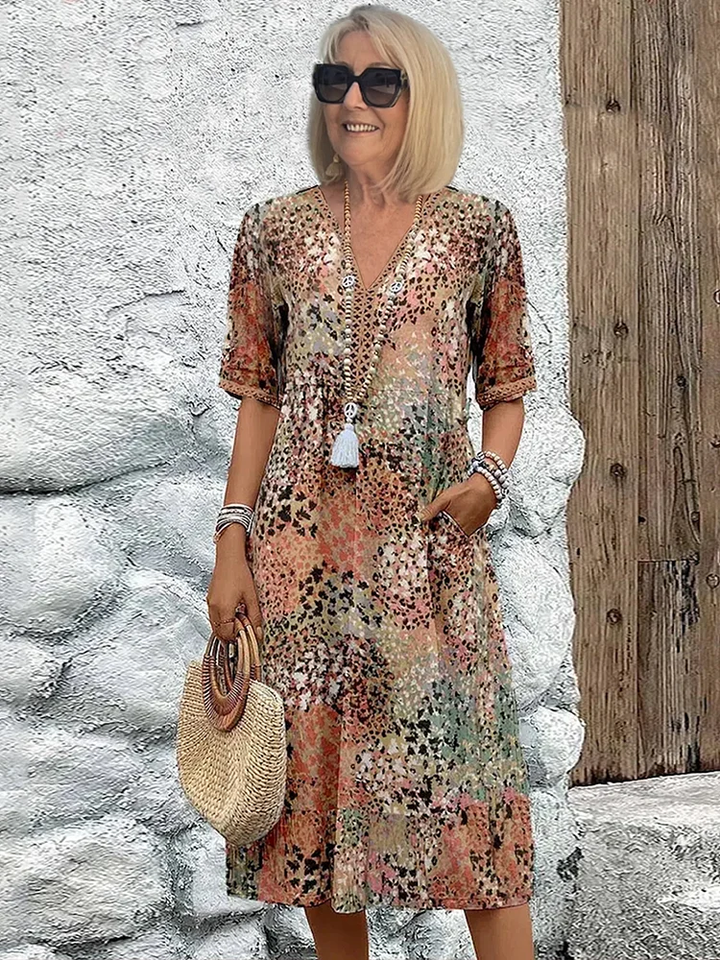 Vivara - Vibrant Midi Dress