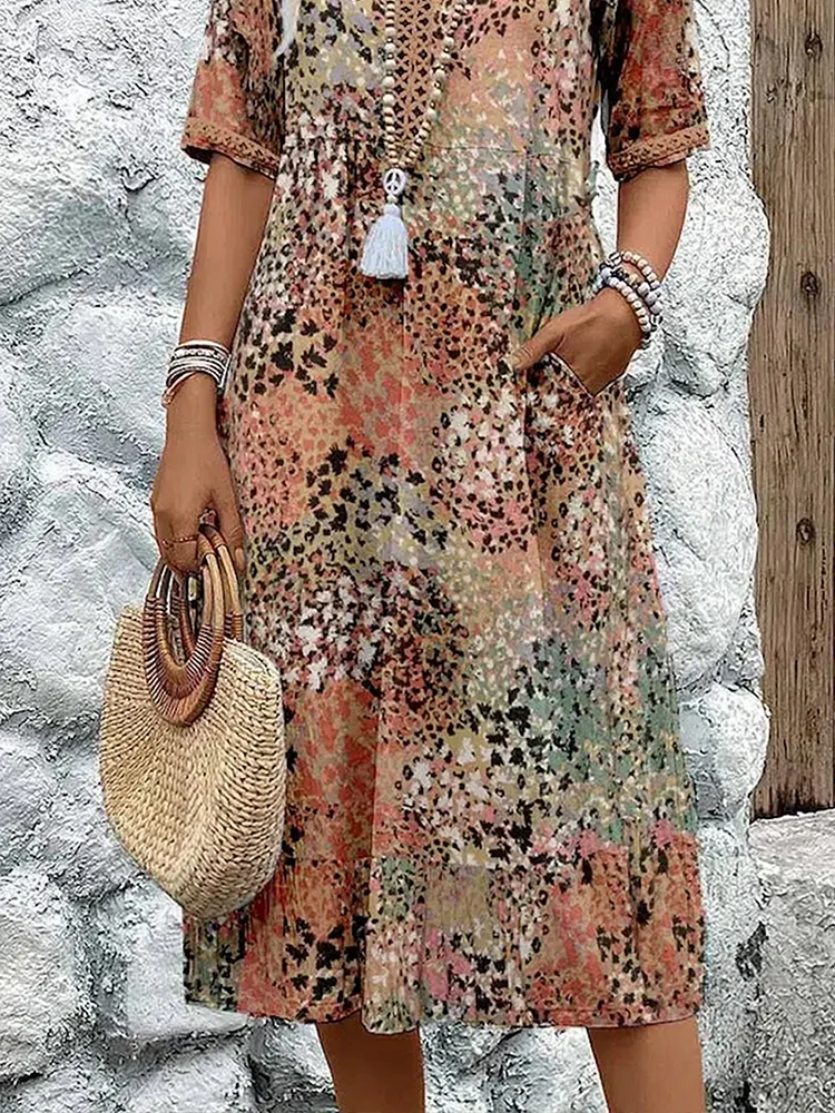 Vivara - Vibrant Midi Dress