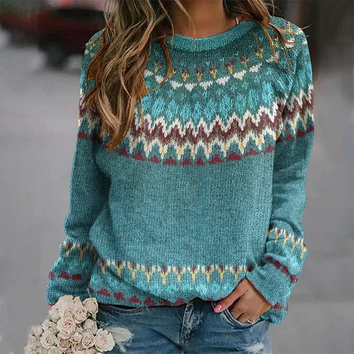 ELWYNDA™ – Patterned Knit Jumper