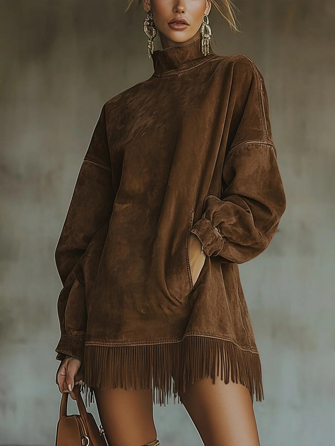 NATHALIE™| FRINGE DRESS