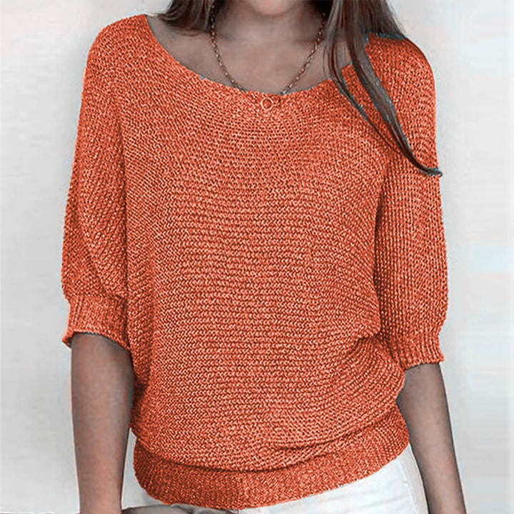 Solid Color Casual Sweater