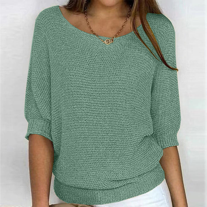 Solid Color Casual Sweater