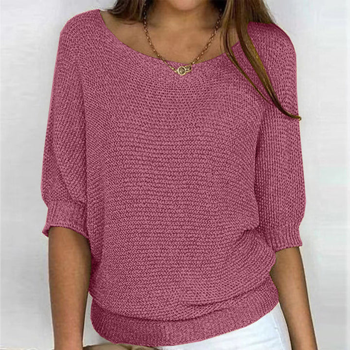Solid Color Casual Sweater