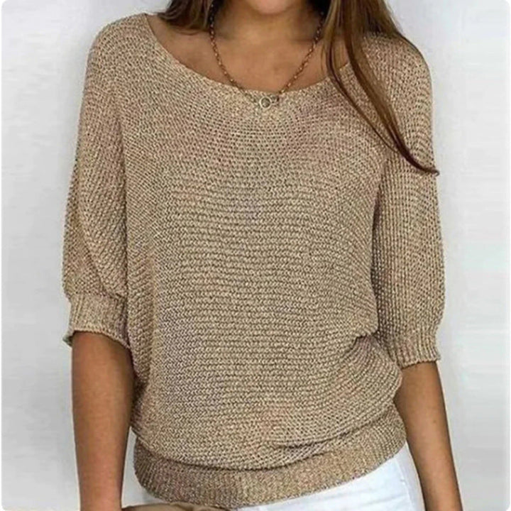 Solid Color Casual Sweater