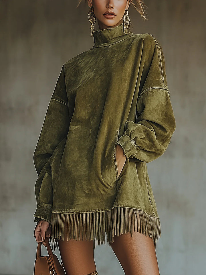 NATHALIE™| FRINGE DRESS