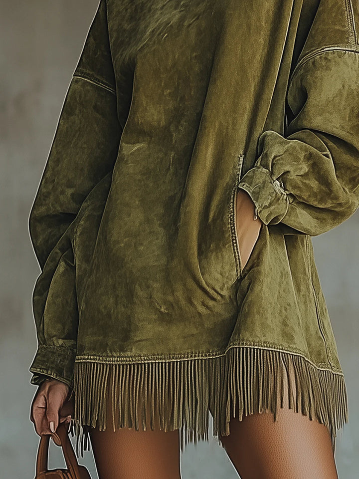 NATHALIE™| FRINGE DRESS