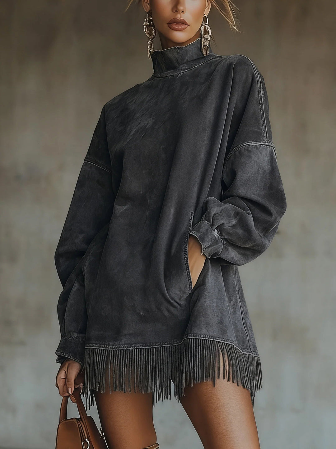 NATHALIE™| FRINGE DRESS