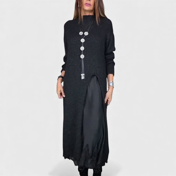 Lena | Elegant Long Knit Dress