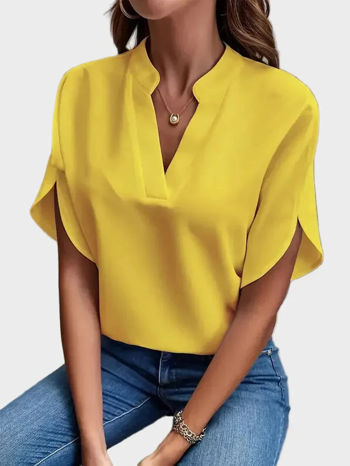 W&N™ | Stylish V-Neck Flowing Blouse