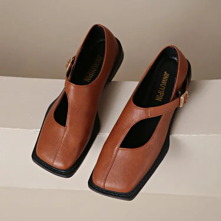 Clara - Mary Jane Leather Shoes