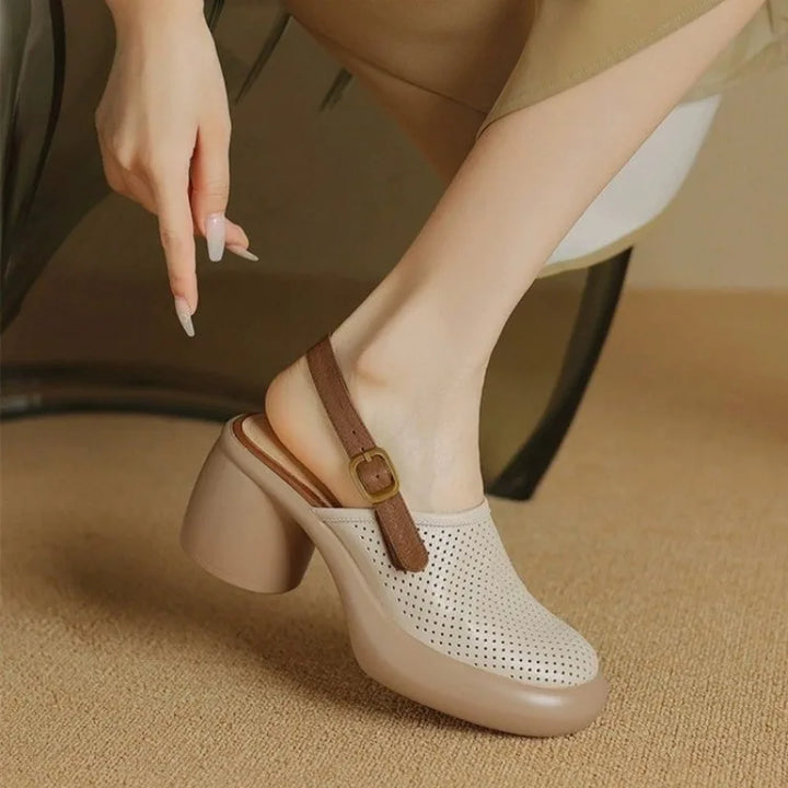 Léa - Hollow Heel Platform Sandals