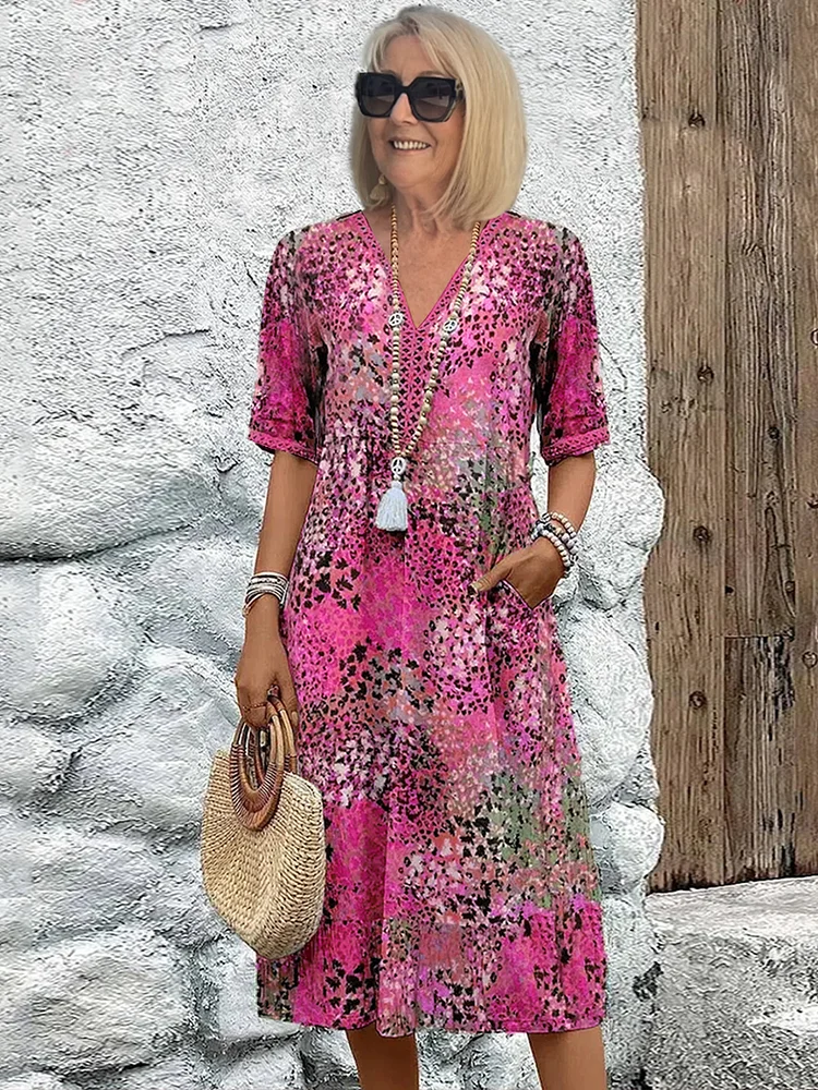 Vivara - Vibrant Midi Dress