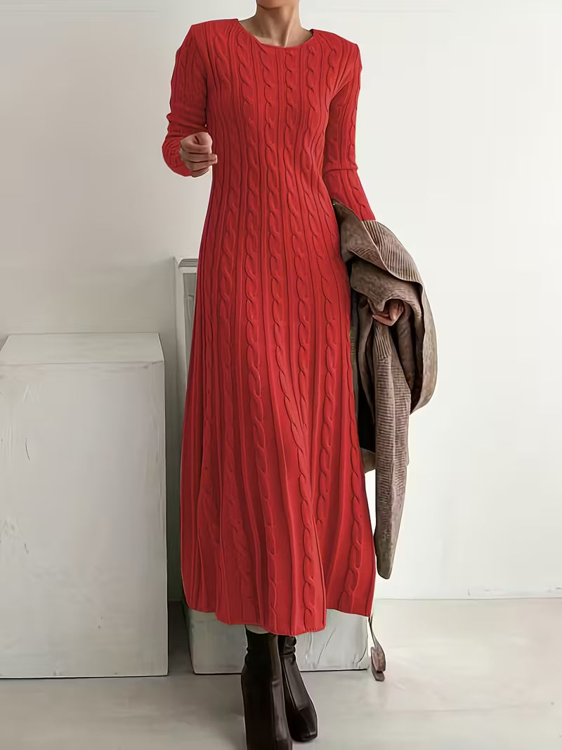 VANESSA | Elegant Knit Maxi Dress